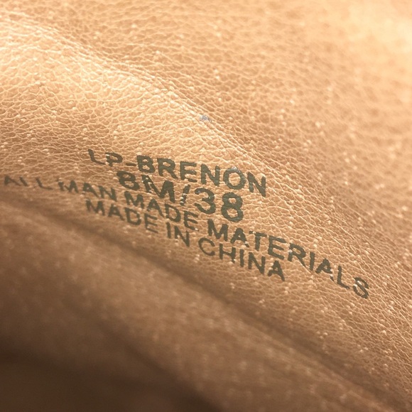 Lucky Brand LP Brenon Booties Ankle Boots Faux Leather Zips Stacked Block Heel 8 - Picture 6 of 12